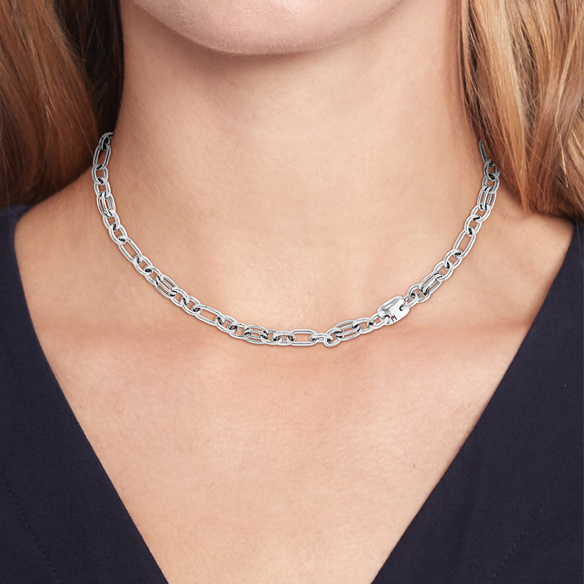Tommy Hilfiger Collier TJ2780785 Dames Zilverkleurig 62 cm