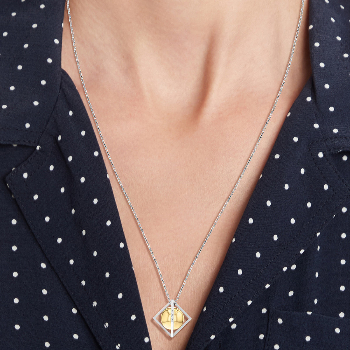 Tommy Hilfiger Collier TJ2780796 Dames Zilverkleurig 65 cm