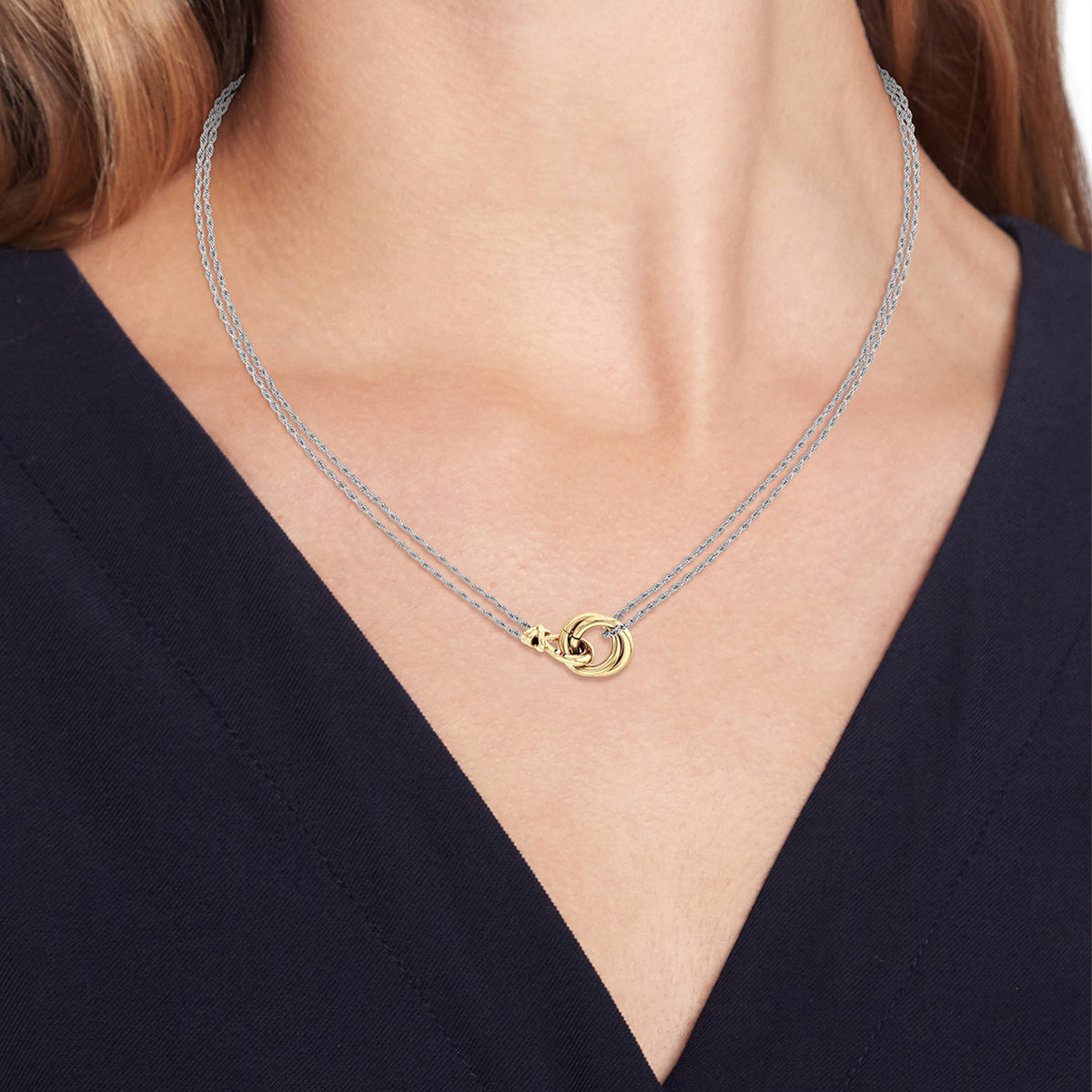 Tommy Hilfiger Collier TJ2780989 Dames Zilverkleurig 46 cm