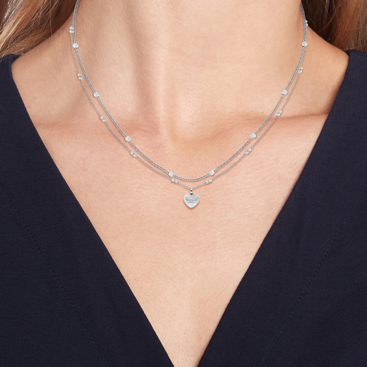 Tommy Hilfiger Collier TJ2781009 Dames Zilverkleurig 51 cm