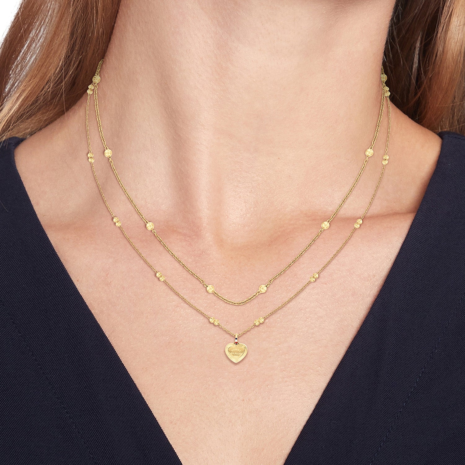 Tommy Hilfiger Collier TJ2781010 Dames Goudkleurig 51 cm