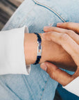 Tommy Hilfiger Jewels TJ2790308 Armband Leer Blauw Heren 19-20,5cm