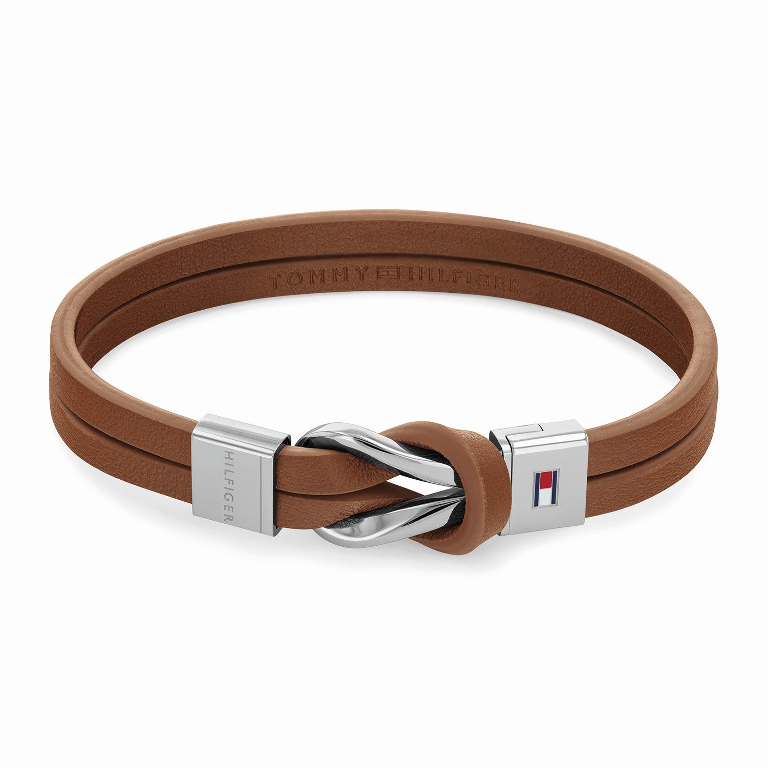 Tommy Hilfiger Jewels TJ2790441 Armband Leer Bruin Heren 20cm