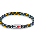 Tommy Hilfiger Jewels TJ2790455 Armband Leer Groen Geel Heren 19cm