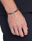Tommy Hilfiger Jewels TJ2790455 Armband Leer Groen Geel Heren 19cm
