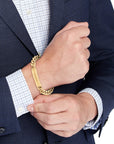 Tommy Hilfiger TJ2790580 Heren Armband - Staal - 19cm Goudkleurig