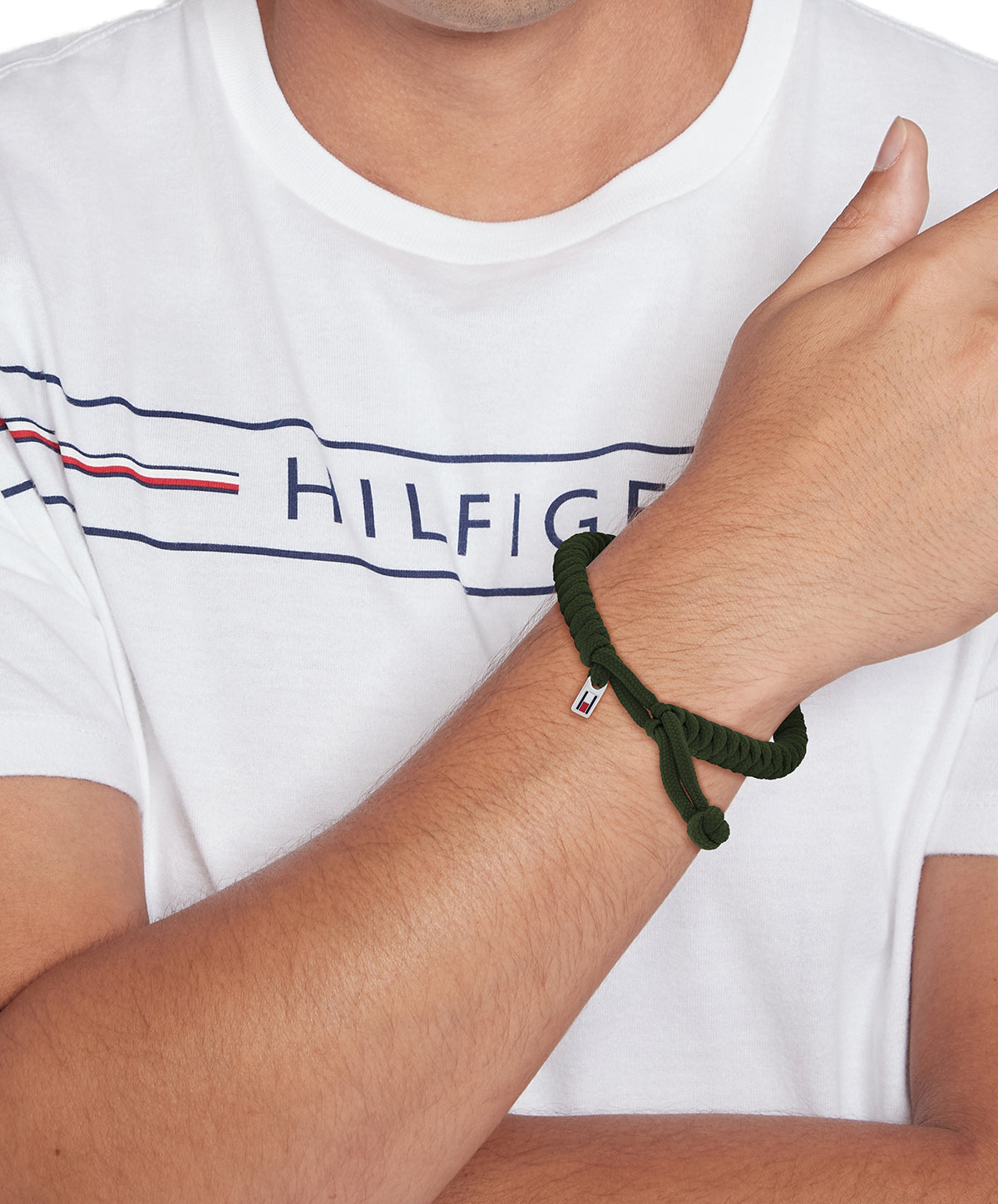 Tommy Hilfiger Armband TJ2790594 Heren Groen 19 cm