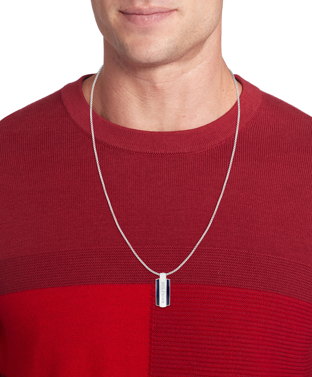 Tommy Hilfiger Collier TJ2790599 Heren Zilverkleurig 60 cm