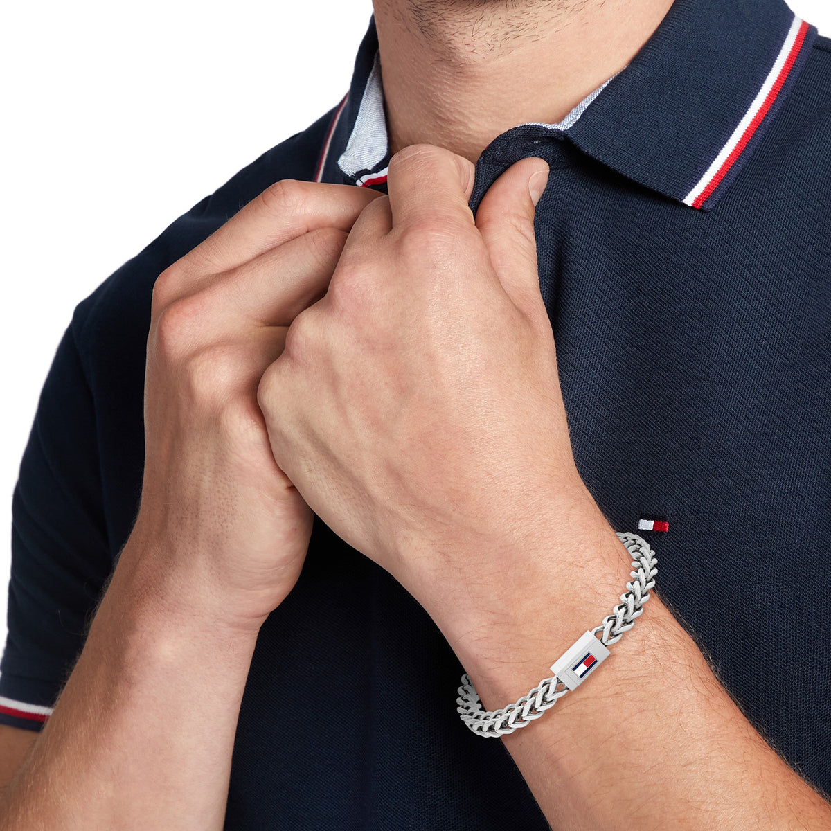 Tommy Hilfiger Armband TJ2790647S Heren Zilverkleurig 17,5 cm