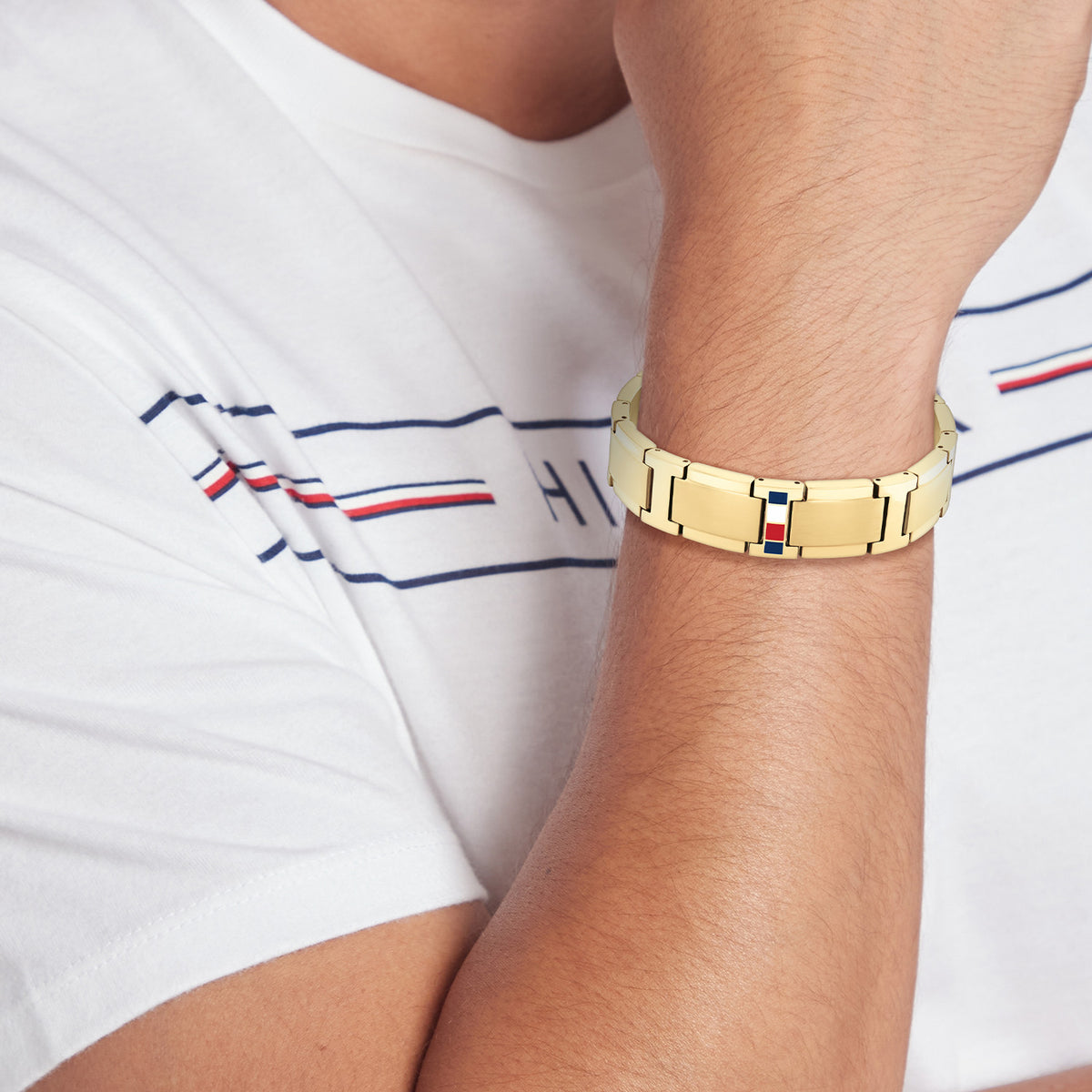 Tommy Hilfiger Armband TJ2790658 Heren Goudkleurig 19 cm