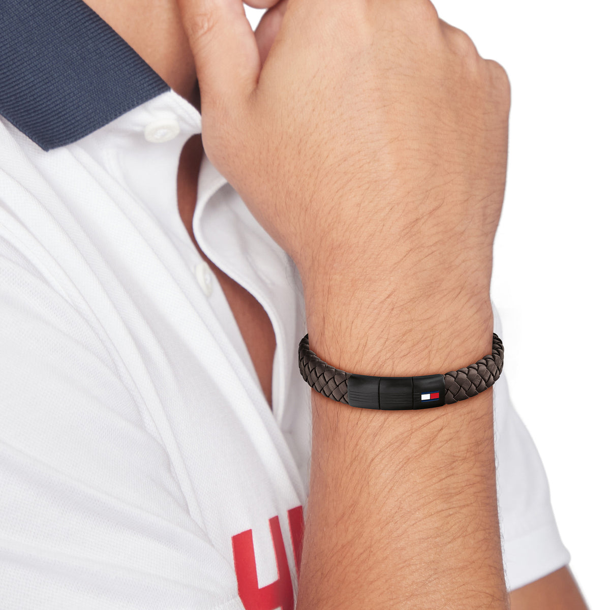 Tommy Hilfiger Armband TJ2790661 Heren Bruin 19 cm