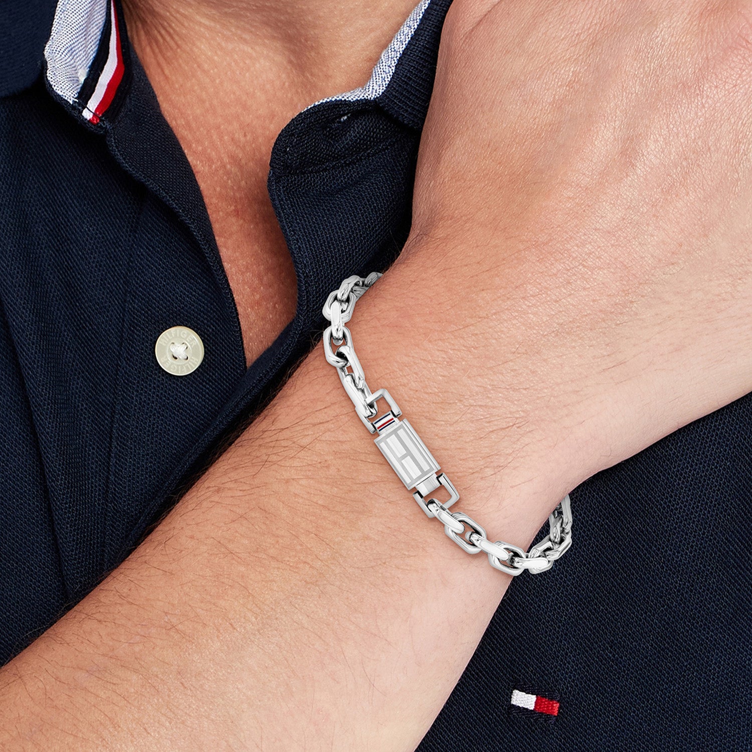 Tommy Hilfiger Jewels TJ2790715S Armband Heren Iconic 17,5cm