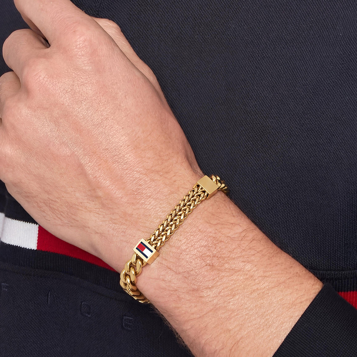 Tommy Hilfiger TJ2790730 Heren Armband Zilverkleurig