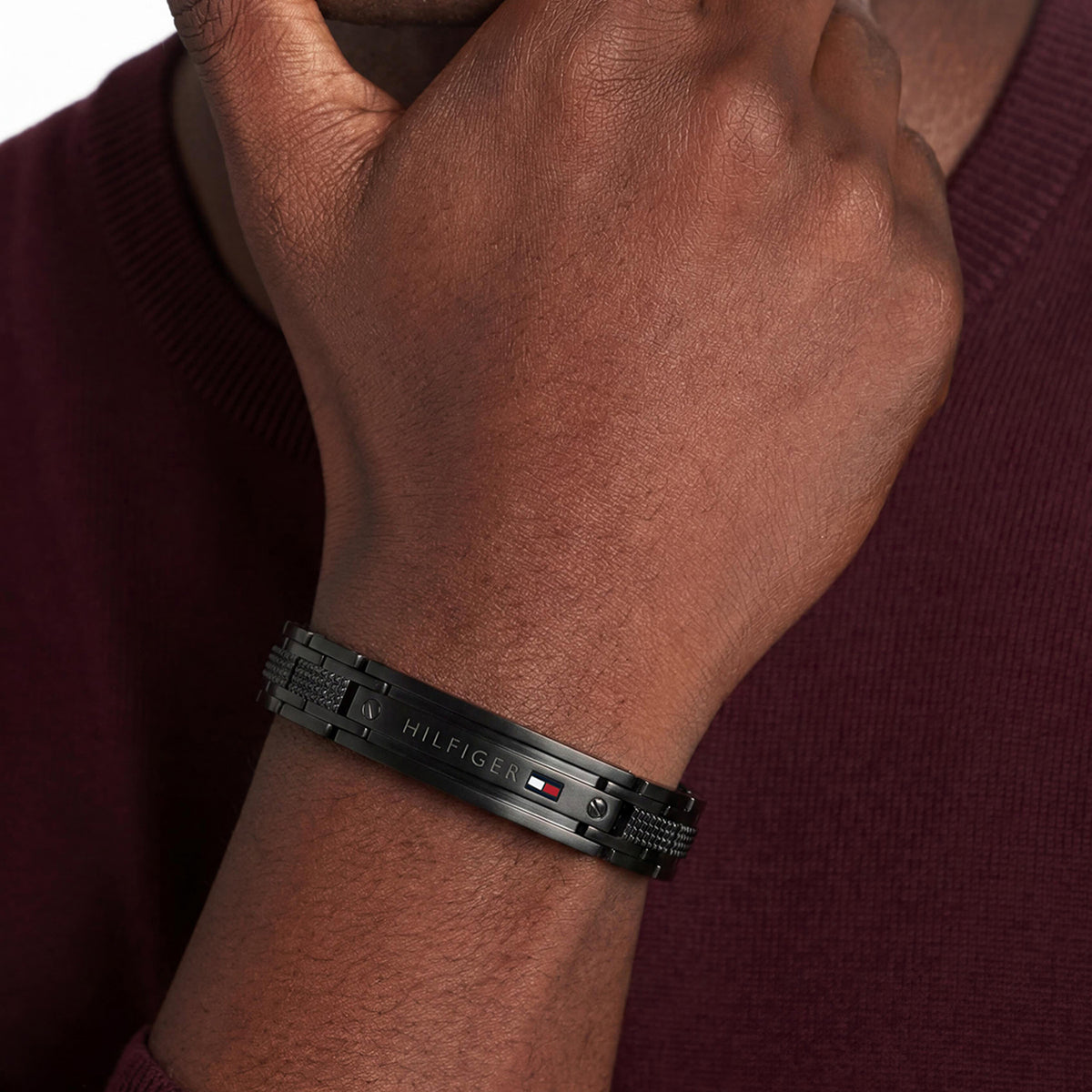 Tommy Hilfiger TJ2790732 Heren Armband Zwart