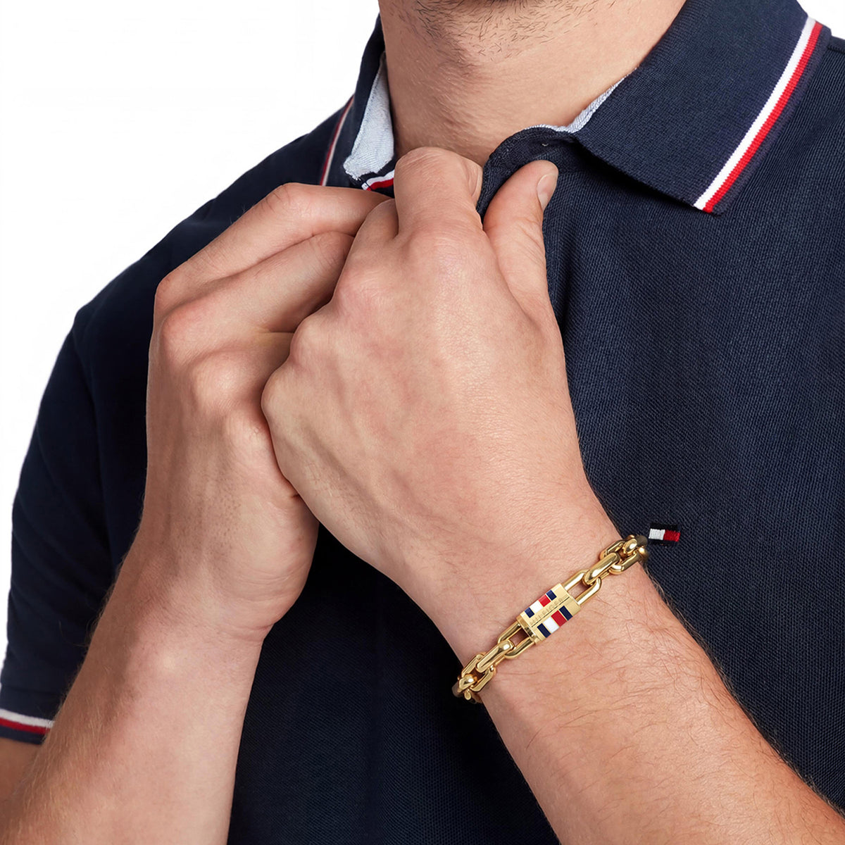Tommy Hilfiger TJ2790752 Heren Armband Goudkleurig