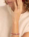Sparkling Jewels armband Flora Disc Gold - White CZ SB-G-4MM-FLOWER - PansiteNederland.nl