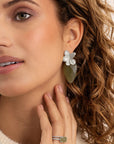 Sparkling Jewels Oorbellen | Flora Push Back Sparkling Jewels Oorbellen Silver EAS37 - PansiteNederland.nl