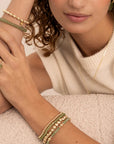 Sparkling Jewels armband Lime Jade Bold Mix - Gold BLK01G-G64 - PansiteNederland.nl