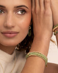 Sparkling Jewels Armband Gold plated Saturn Medium - 4mm SB-G-4MM-ADD