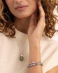 Sparkling Jewels armband | Labradorite Bold Mix - Silver BLK01S-G18 - PansiteNederland.nl