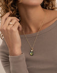 Sparkling Jewels - hanger: Medium Oval Labradorite - PENGEM18-MO - PansiteNederland.nl