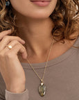 Sparkling Jewels - hanger: Blossom - Labradorite - PENGEM18-BS - PansiteNederland.nl