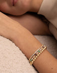 Sparkling Jewels armband Crystal Tube - Gold - Multi CZ SB-G-3MM-TB05 - PansiteNederland.nl