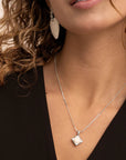 Sparkling Jewels ketting Serpentine Chain rhodium plated - Silver - 60cm SN-SPS-060