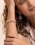 Sparkling Jewels armband Multi Gem Interstellar - Gold SBG-MULTI01-3MM-MIX