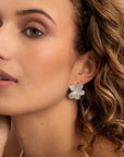 Sparkling Jewels Oorbellen | Flora Push Back Sparkling Jewels Oorbellen Silver EAS37 - PansiteNederland.nl