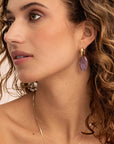 Sparkling Jewels - Oorstenen: Leaf - Amethyst EAGEM05-FCLF-S - PansiteNederland.nl