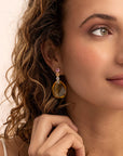 Sparkling Jewels Oorbellen | Tube Push Back Sparkling Jewels Oorbellen Gold - Multi CZ EAG36-MULTI - PansiteNederland.nl