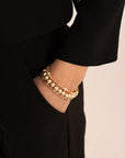 Sparkling Jewels armband Sunstone Roundel Interstellar - Gold SBG-GEM58-MIX-RDL - PansiteNederland.nl