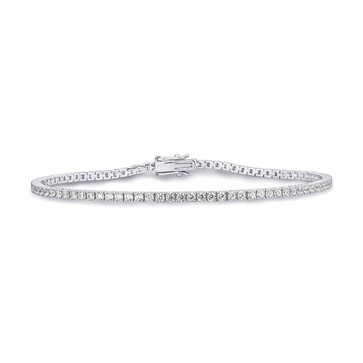 Gisser Armband Zilver Gerhodineerd Zirkonia Wit – TRFP2