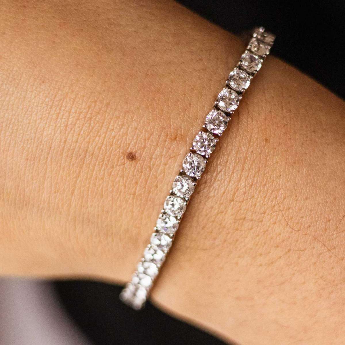 Gisser Armband Zilver Gerhodineerd Zirkonia Wit – TRFP3 – foto 2