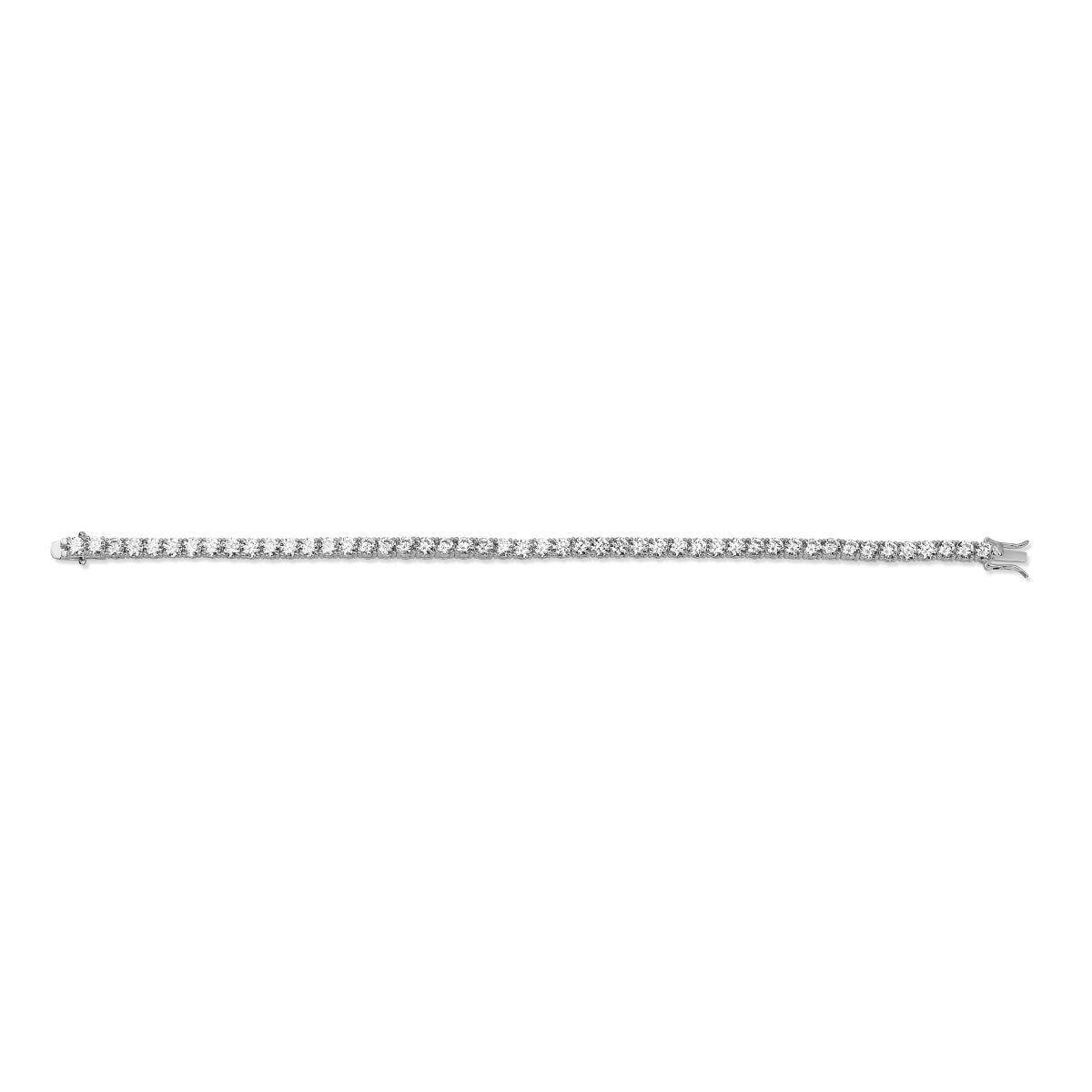 Gisser Armband Zilver Gerhodineerd Zirkonia Wit – TRFP4