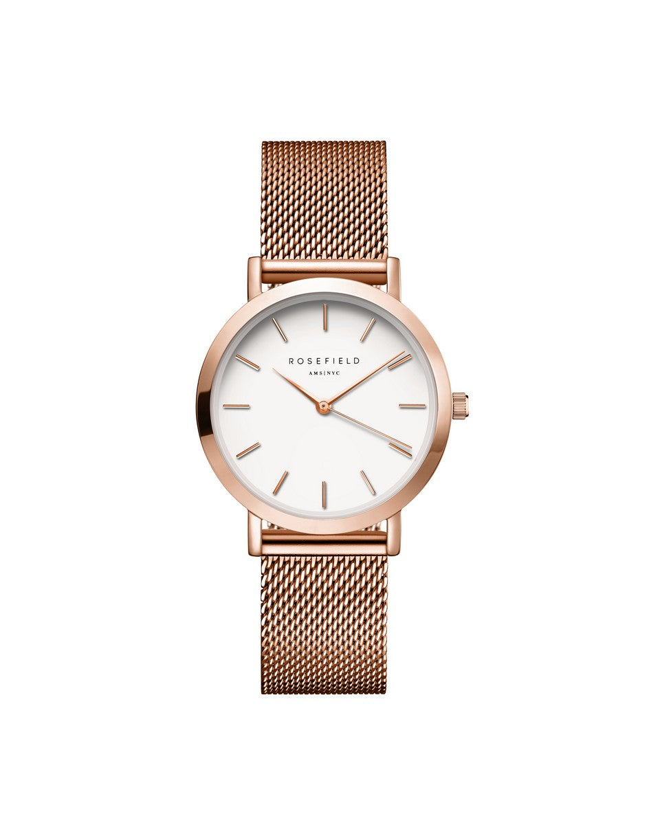Rosefield horloge TWR-T50 The Tribeca White-Rosegold - PansiteNederland.nl