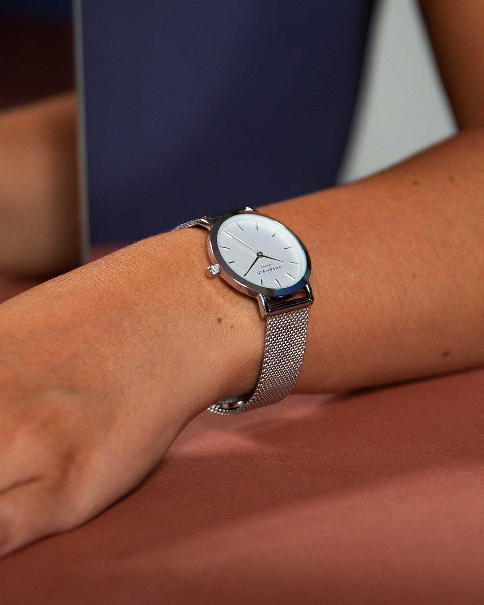 Rosefield horloge TWS-T52 The Tribeca White-Silver - PansiteNederland.nl