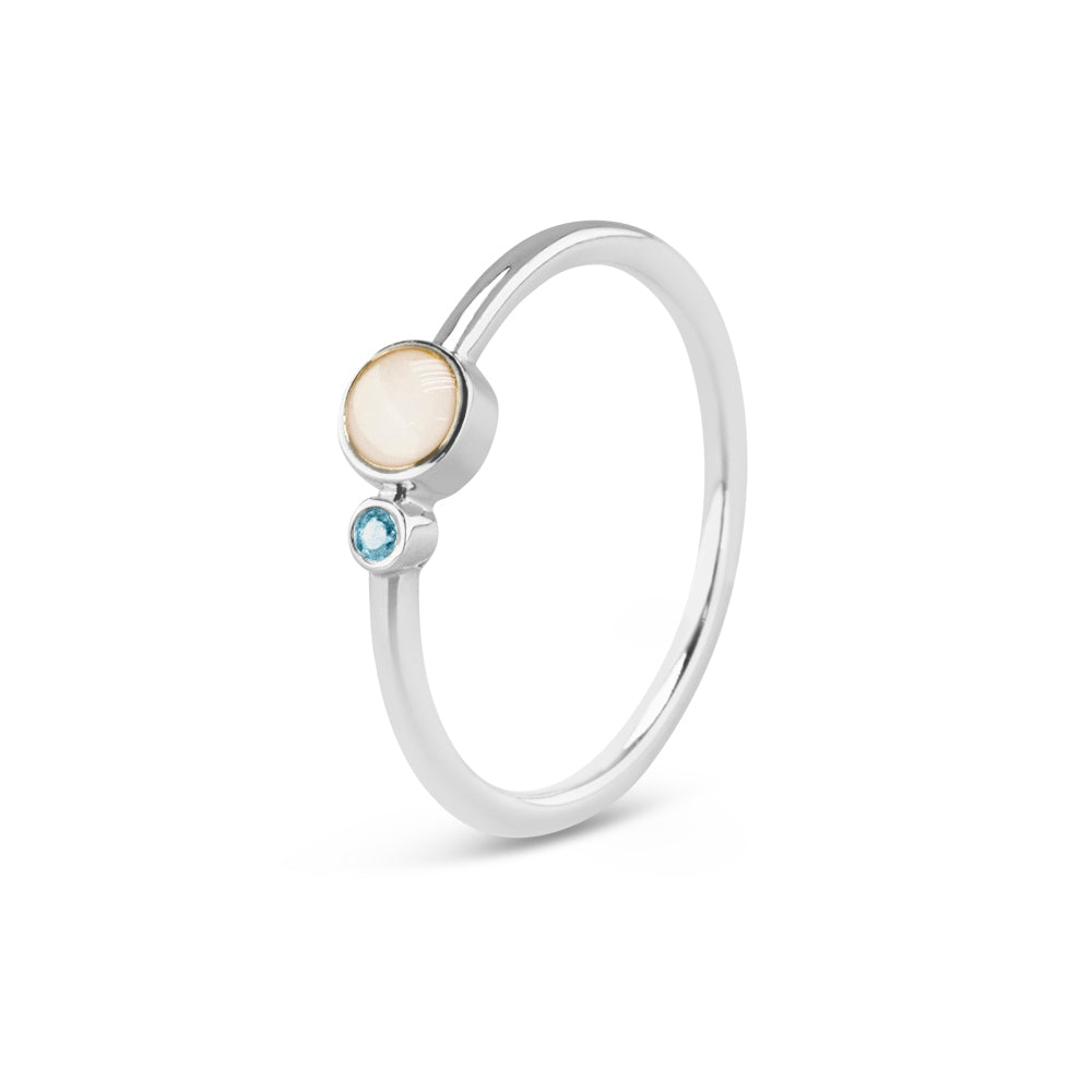 See You Single Band Birthstone Ring - RG-047-EU47