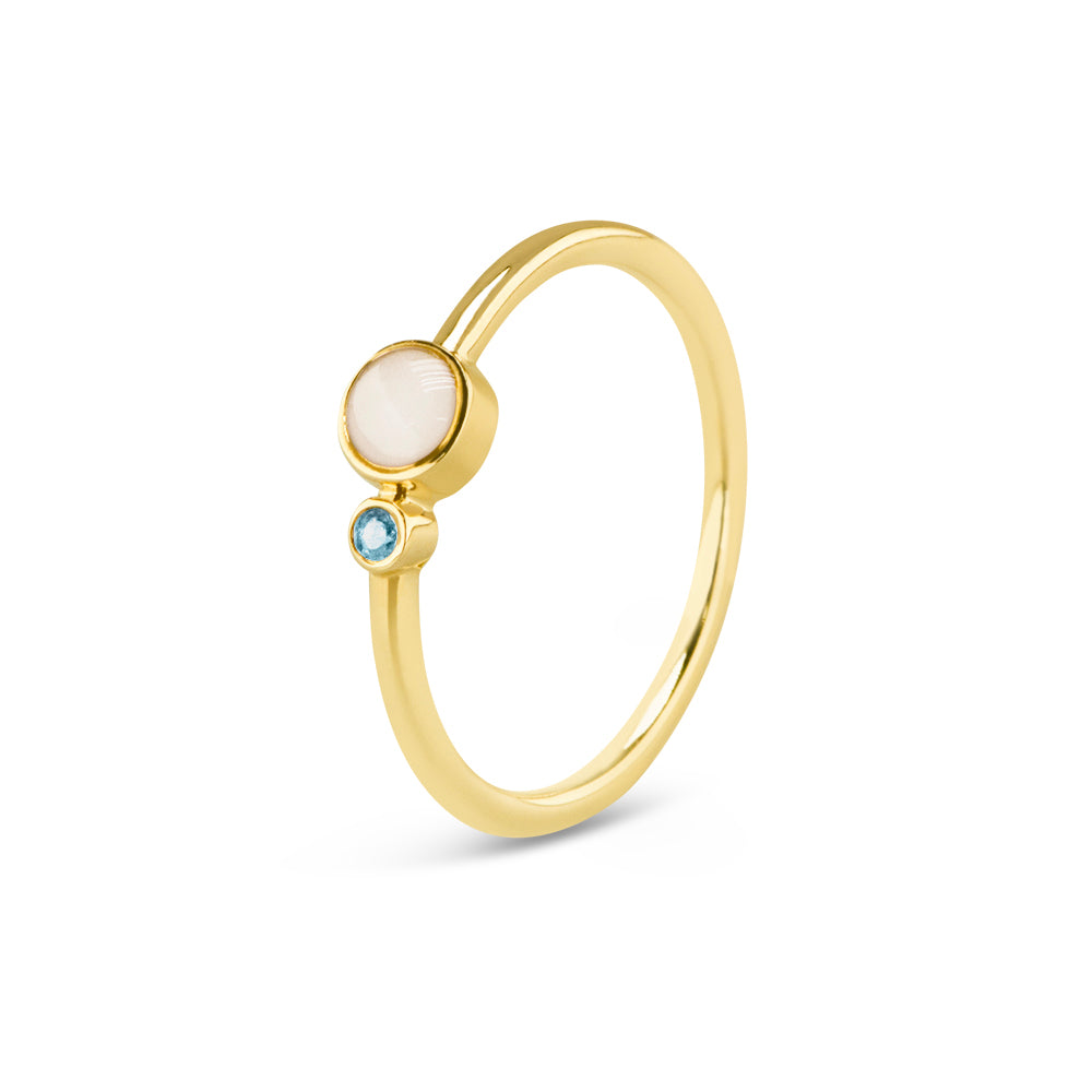 See You Single Band Birthstone Ring - RG-047-EU47