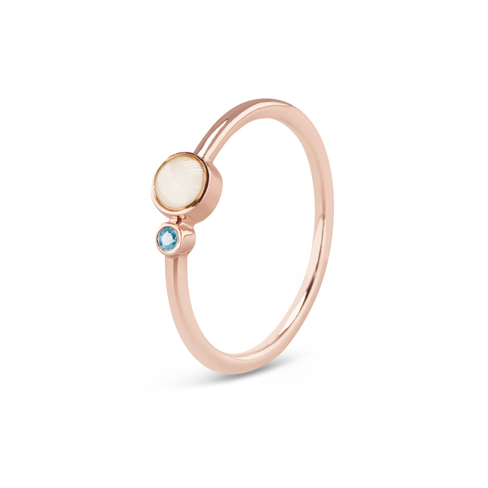 See You Single Band Birthstone Ring - RG-047-EU47