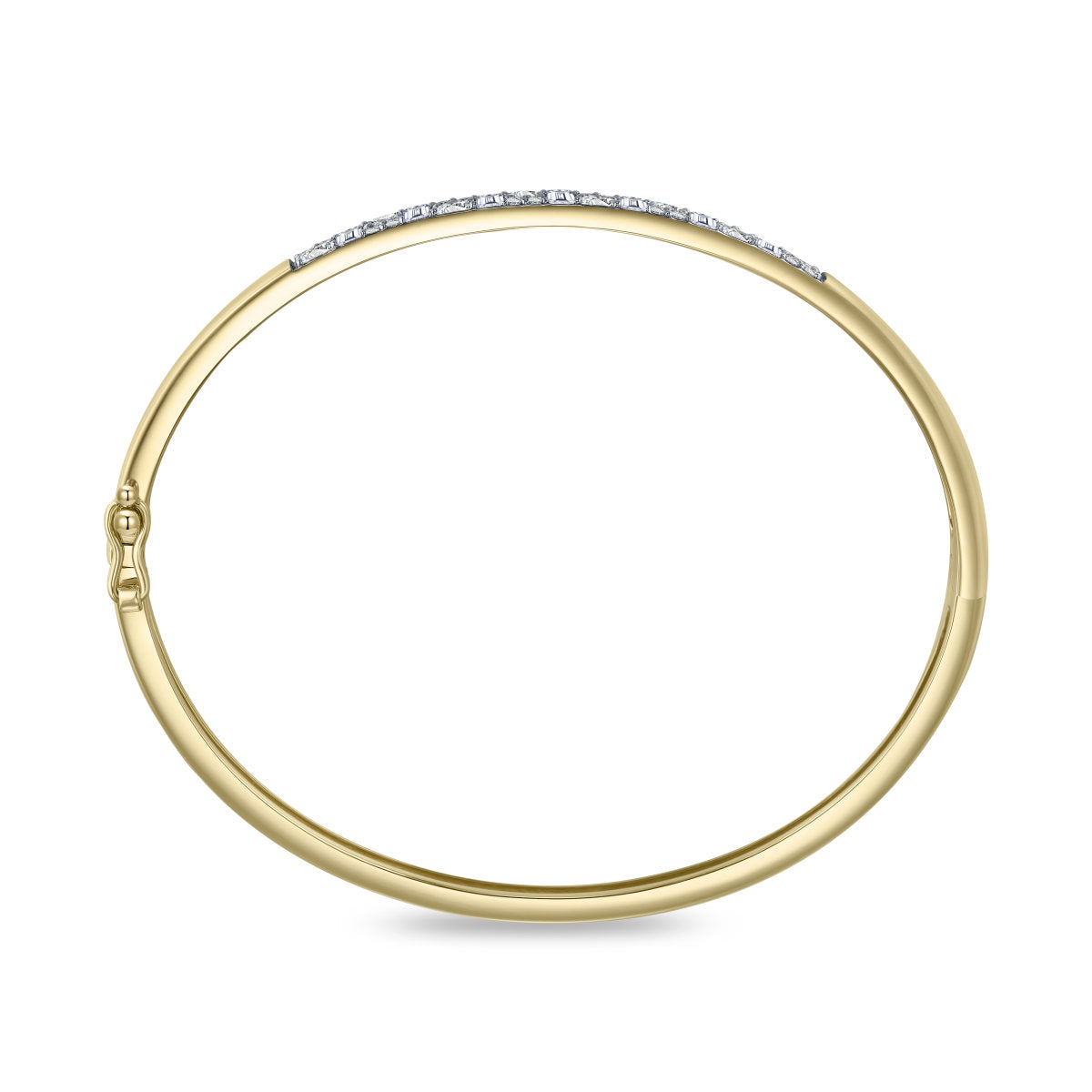 Gisser Bangle 14K Bicolor Goud Lab grown diamant – VBLB001 – foto 4