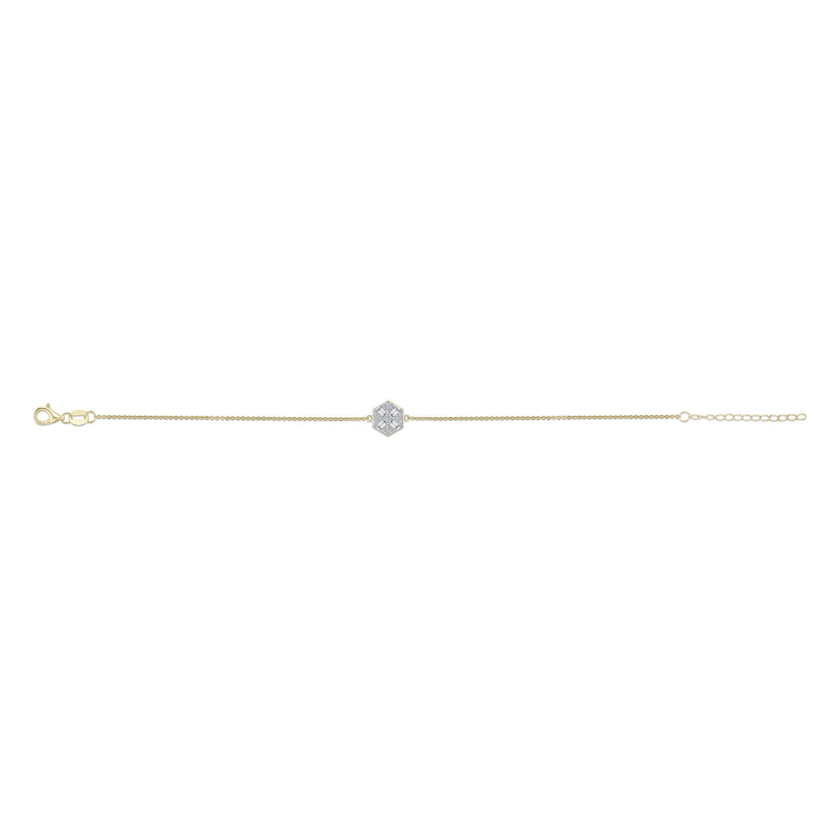 Gisser Armband 14K Bicolor Goud Lab grown diamant 17+3 cm – VBLB1027 – foto 2