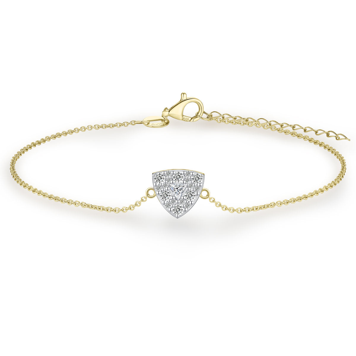 Gisser Armband 14K Bicolor Goud Lab grown diamant 17+3 cm – VBLB1028