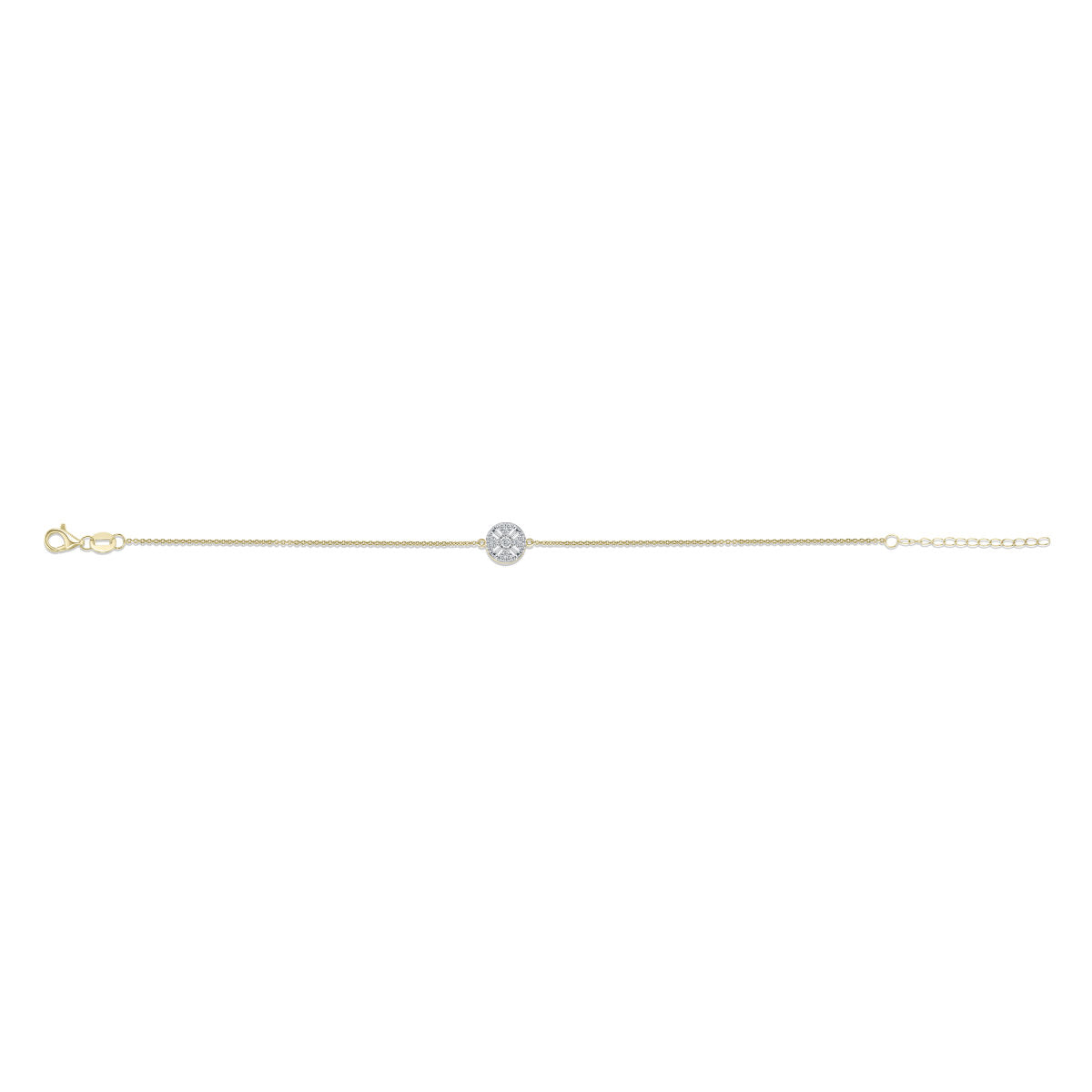 Gisser Armband 14K Bicolor Goud Lab grown diamant 17+3 cm – VBLB1029 – foto 2