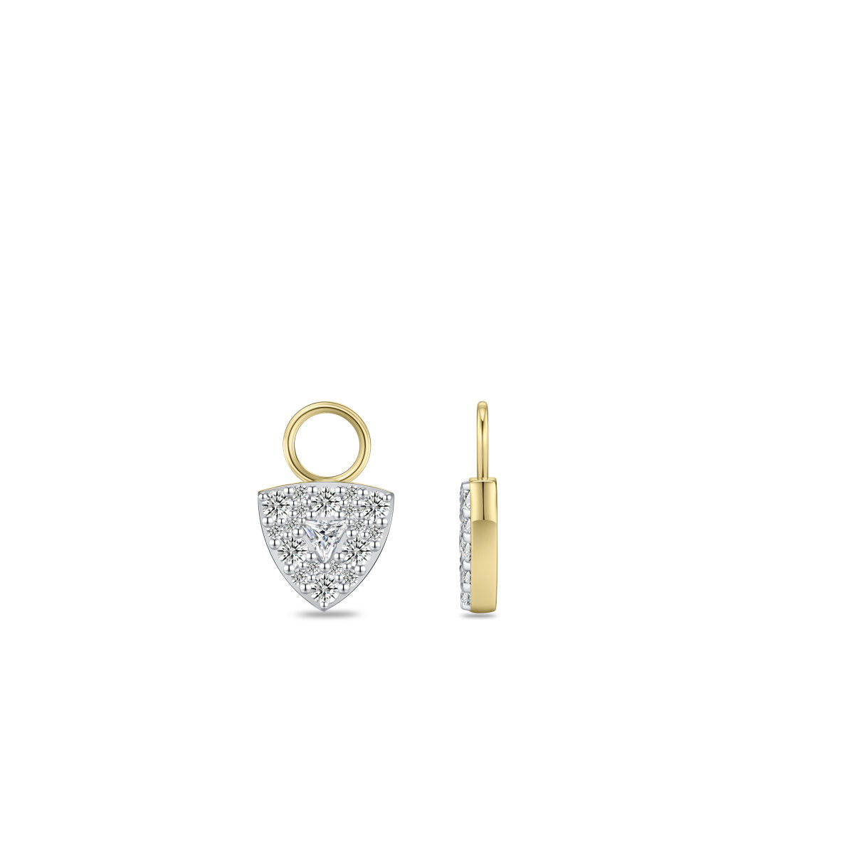 Gisser Oorbedels 14K Bicolor Goud Lab grown diamant – VBLC1001 – foto 3