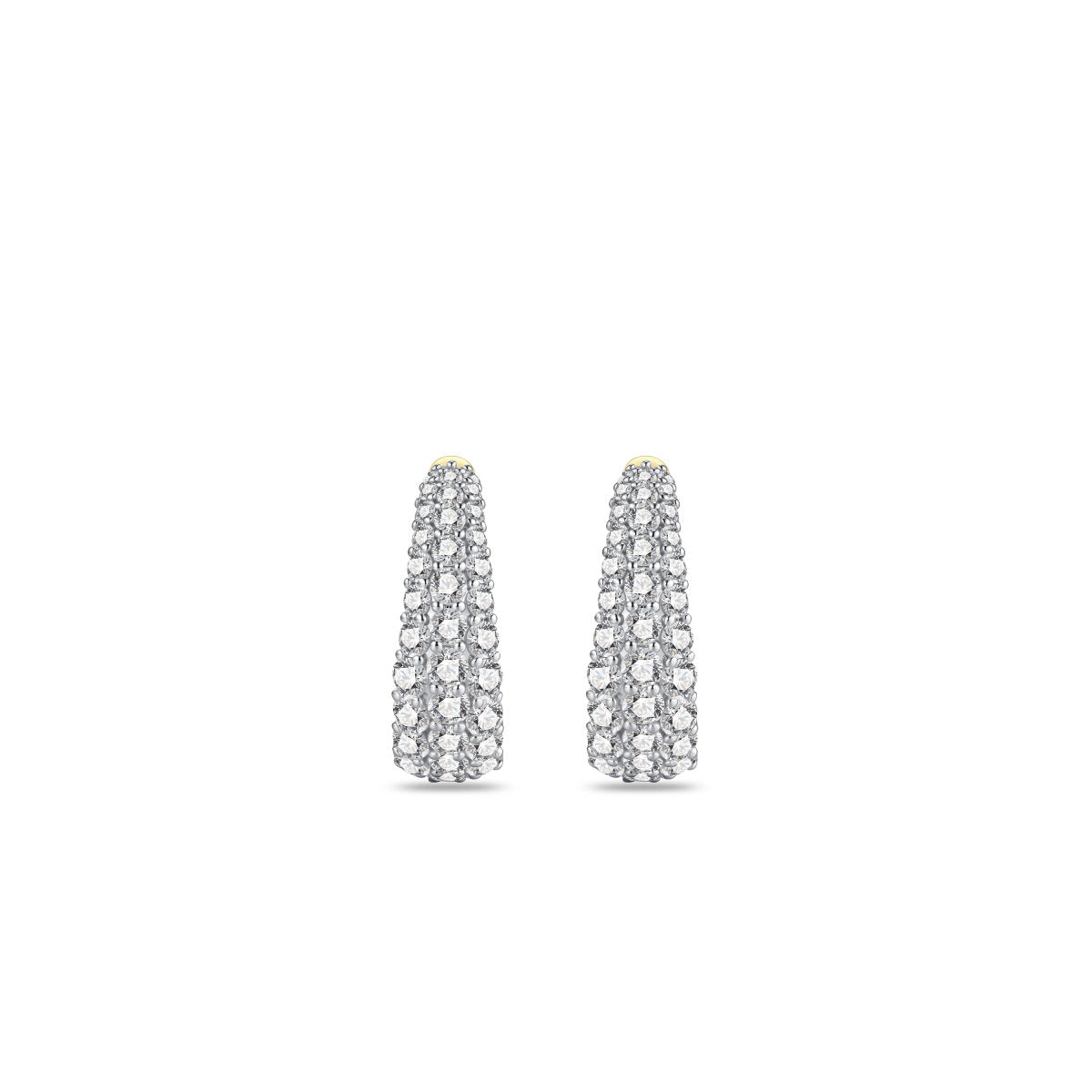 Gisser Oorringen 14K Bicolor Goud Lab grown diamant – VBLKC1001/15 – foto 2