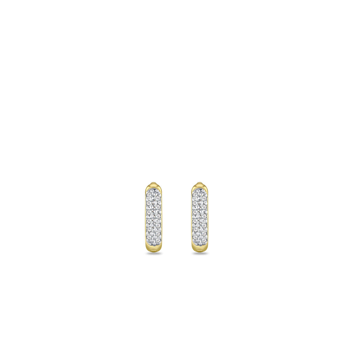 Gisser Oorringen 14K Bicolor Goud Lab grown diamant – VBLKCS2/10 – foto 2