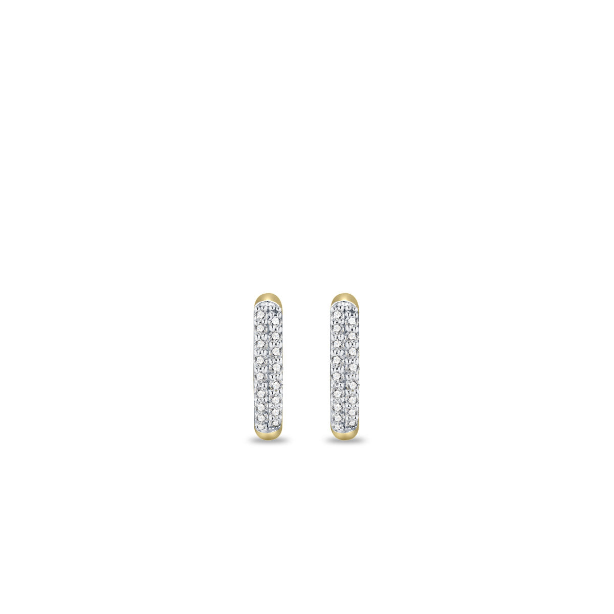 Gisser Oorringen 14K Bicolor Goud Lab grown diamant – VBLKCS2/12 – foto 2