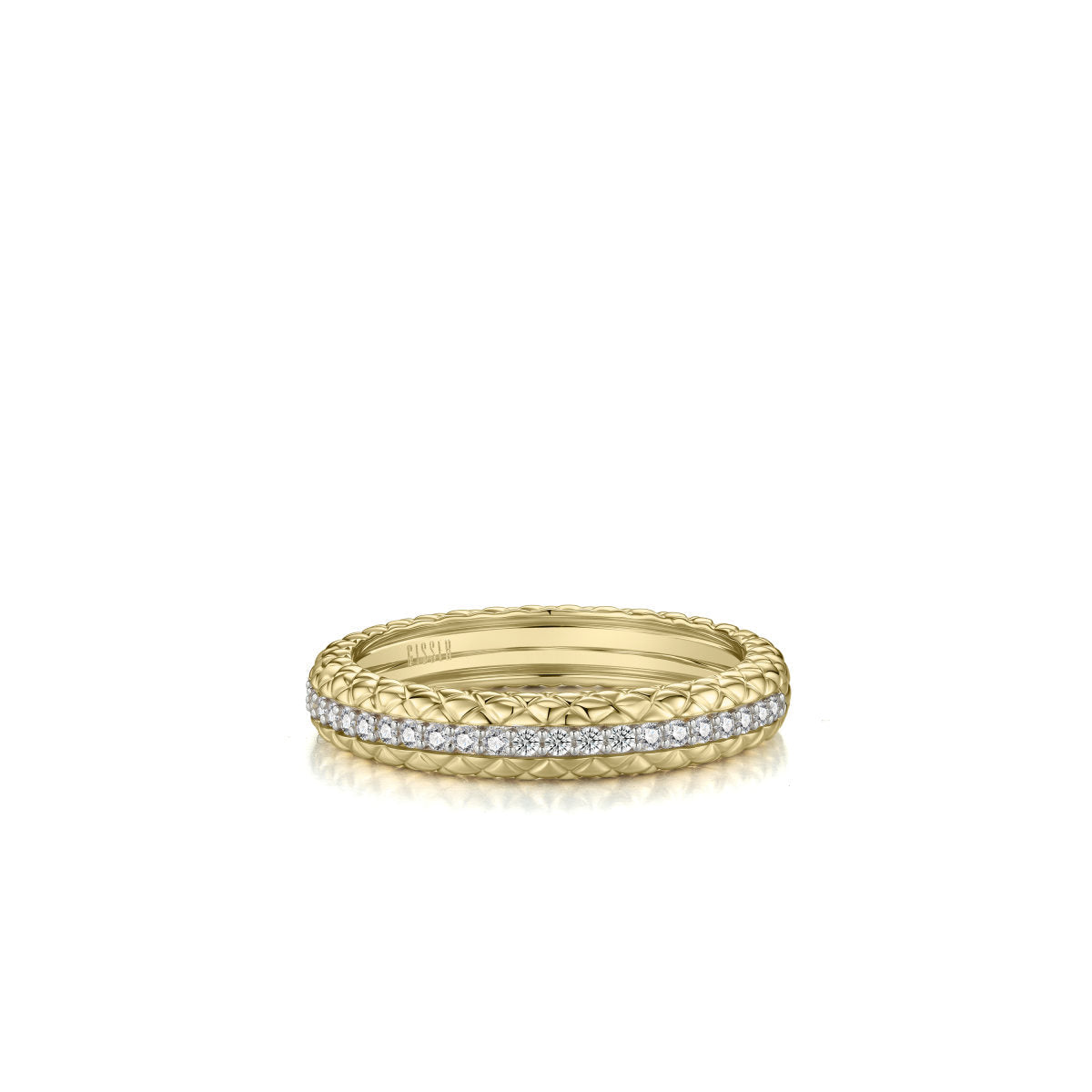 Gisser Ring 14K Bicolor Goud Lab grown diamant – VBLR007 – foto 2